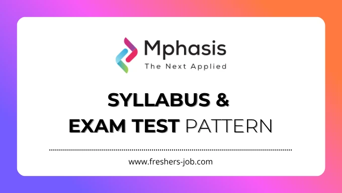 Mphasis Syllabus