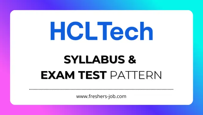 HCL Syllabus
